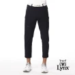 【Lynx Golf】首爾高桿風格！男款彈性舒適腿袋設計 造型拉片拉鍊口袋平口休閒長褲(三色)