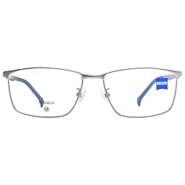 【ZEISS 蔡司】方框光學眼鏡(銀灰#ZS22121LB 070)