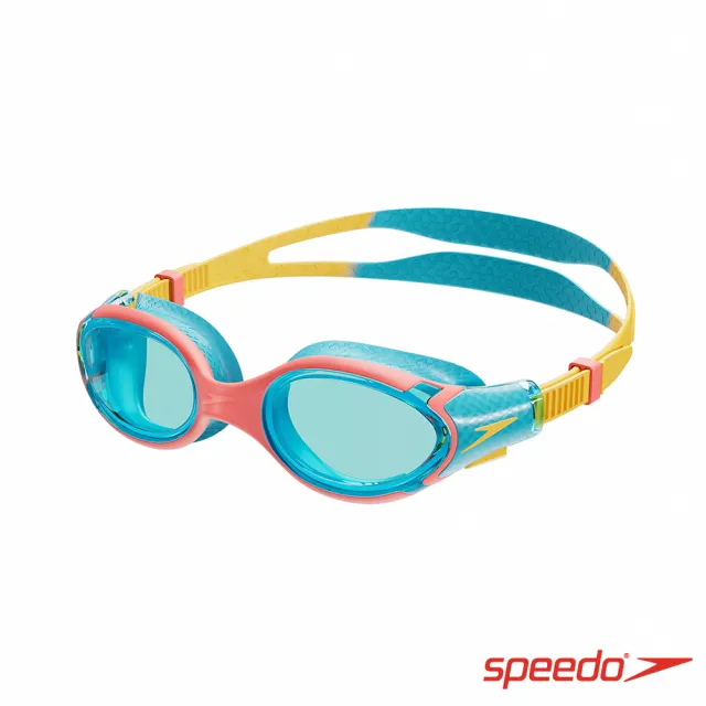 【SPEEDO】兒童運動泳鏡 Biofuse 2.0(黃/藍/珊瑚橘)