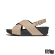 【FitFlop】LULU CROSS BACK-STRAP SANDALS - LEATHER經典簡約交叉皮革後帶涼鞋-女(拿鐵米色)
