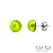 【TiMISA】點點繽紛 琉璃純鈦耳環 一對(多色可選)