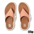 【FitFlop】F-MODE 皮革厚底夾腳涼鞋-女(裸色)
