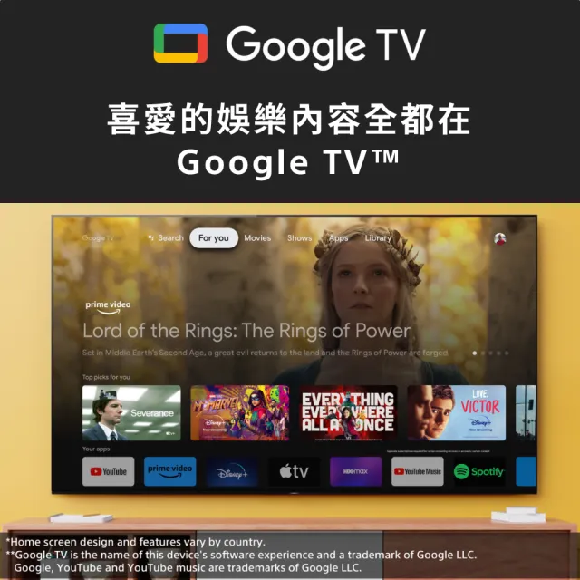 【SONY 索尼】BRAVIA 32型  HDR LED Google TV電視(KD-32W830L)