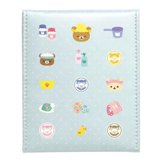 【San-X】拉拉熊 懶懶熊 貓咪澡堂系列 摺疊立鏡 鏡子 一起泡湯吧(Rilakkuma)