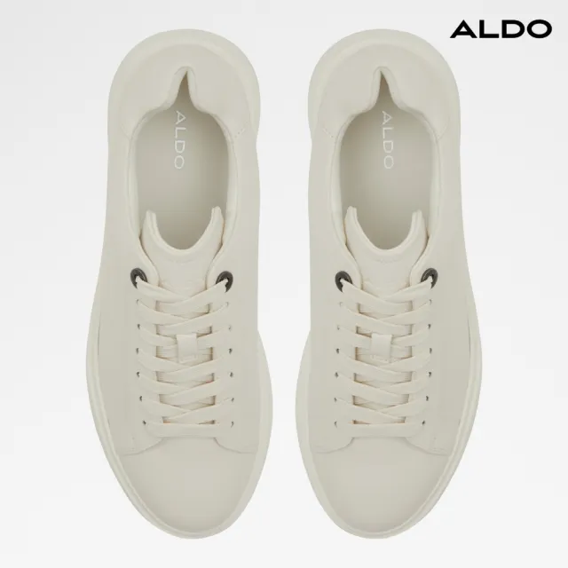 【ALDO】MAGNUS-極簡時尚綁帶休閒鞋-男鞋(白色)