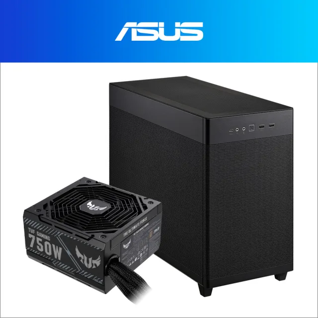 【ASUS 華碩】機殼+750W★AP201 ASUS PRIME 電腦機殼+TUF GAMING 750W 電源