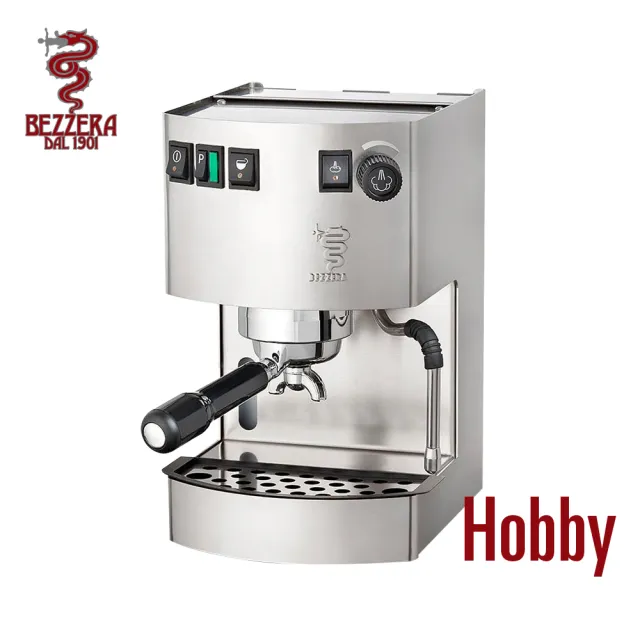 【BEZZERA】HOBBY 家用半自動咖啡機110V-不銹鋼(HG1194)