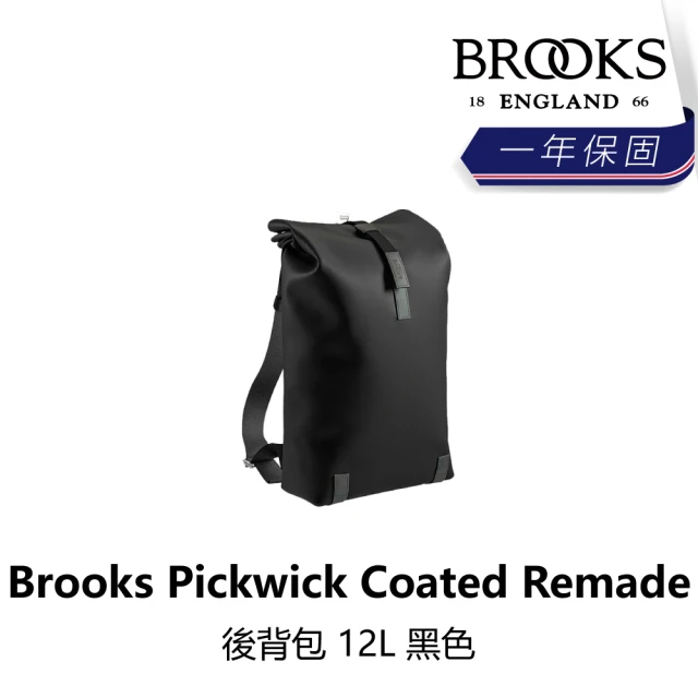 BROOKS Pickwick 帆布後背包 12L 黑色/灰