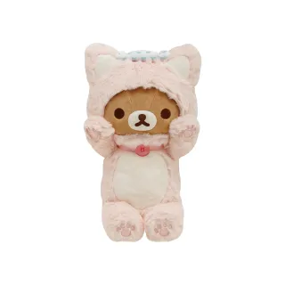 【San-X】拉拉熊 懶懶熊 貓咪湯屋系列 貓咪造型絨毛娃娃 一起泡湯吧 拉拉熊(Rilakkuma)