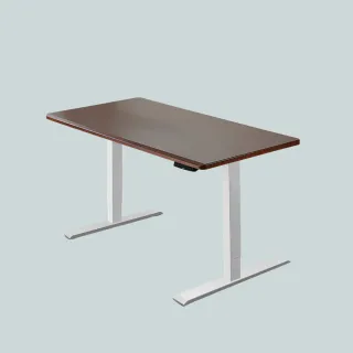 【FUNTE】Mini+ 雙柱電動升降桌 150x60cm 八色桌板可選(辦公桌 電腦桌)