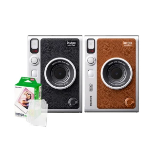 【FUJIFILM 富士】Instax Mini EVO 混合式數位拍立得相機 原廠公司貨(空白底片20張束口袋....超值組)