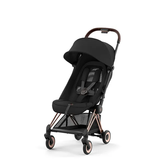 【Cybex 官方直營】COYA 頂級登機美型兒童推車-玫瑰金車架(輕便推車)