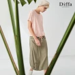 【Diffa】典雅異素材拚接連袖針織衫-女