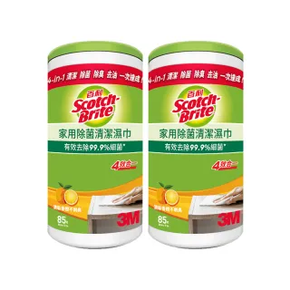 【3M】百利家用除菌清潔濕巾85入2罐