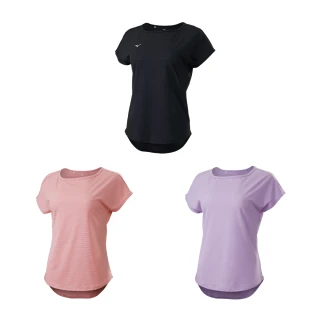 【MIZUNO 美津濃】女瑜珈短袖T恤 K2TAB201XX（任選一件）(T恤)