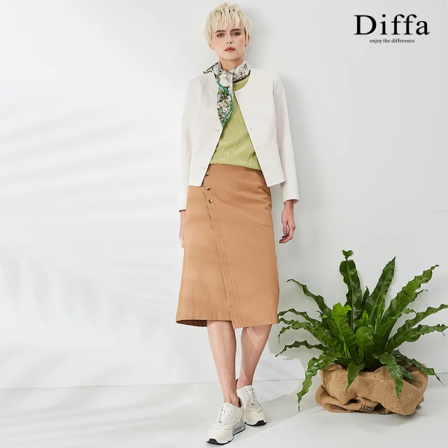 Diffa 藍白花美型設計連身洋裝-女評價推薦