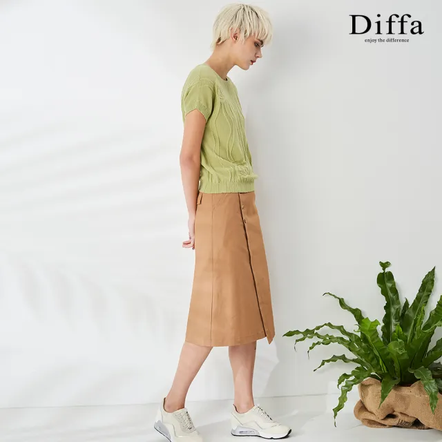 【Diffa】美型剪裁設計長裙-女