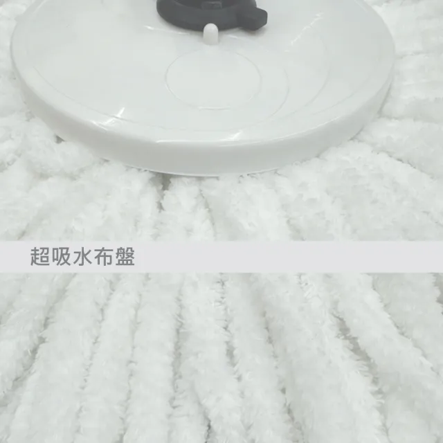 【SUSU 舒舒】金好拖手壓式自旋拖把布盤8件組-(2拖4布2掛勾)