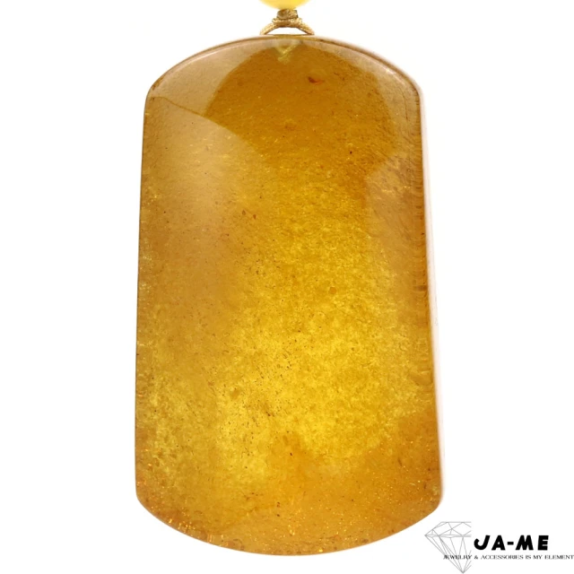 JA-ME 天然琥珀波羅的海金絞蜜帶糖色葫蘆項鍊 20克折扣
