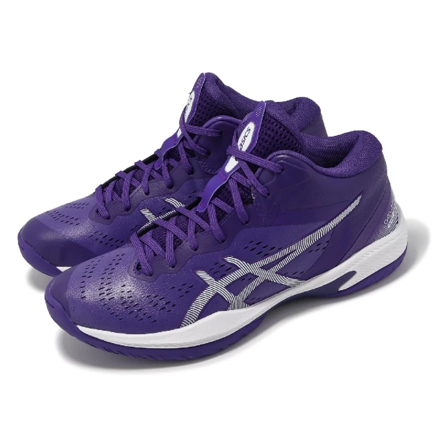 asics 亞瑟士 籃球鞋 GELHoop V16 S 男鞋 女鞋 紫 白 輕量 緩衝 高耐磨版本 運動鞋 亞瑟士(1063A086500)