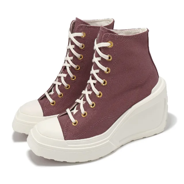 【CONVERSE】休閒鞋 Chuck 70 De Luxe Wedge HI 女鞋 厚底 高跟 1970 帆布 單一價(A07202C)