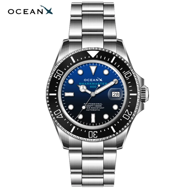 Ocean OCEAN X鯊魚大師 600 一款激發您海洋探索者氣質腕錶(值得收藏-OCEAN X黑水鬼潛水腕錶)