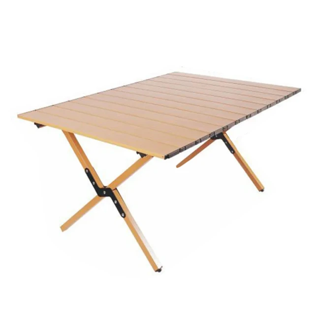 悠遊戶外 高碳鋼加厚折疊戶外露營桌 摺疊桌(中款 60*90*45cm)