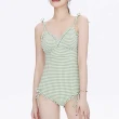 【SeasonsBikini】２色格紋遮肉連身泳衣 -52(連身泳衣顯瘦連身泳衣)