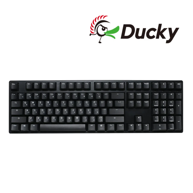 Ducky Origin 100%機械式鍵盤 魅影黑 中文(