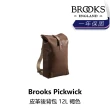 【BROOKS】Pickwick 皮革後背包 12L 黑色/蜂蜜色/褐色(B2BK-32X-XXPWLN)