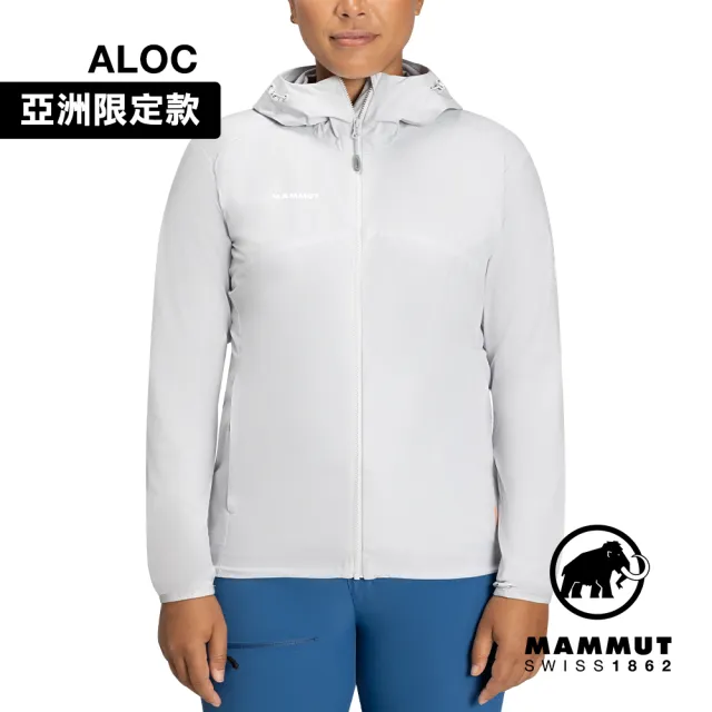 【Mammut 長毛象】GRANITE SO Hooded Jacket AF Women 防潑水軟殼連帽外套 鉑金灰 女款 #1011-00332