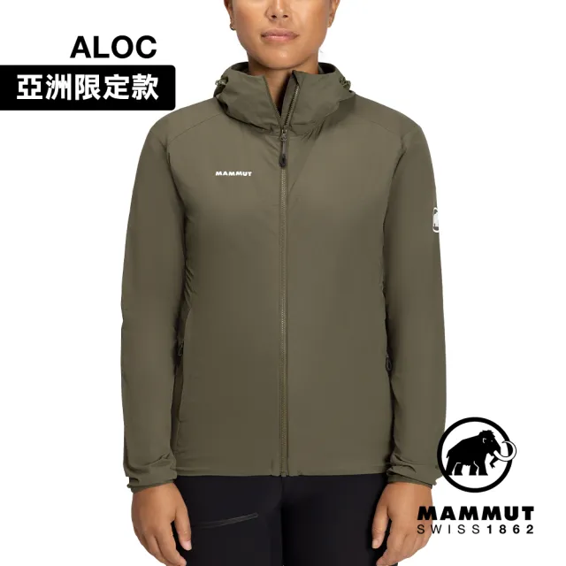 【Mammut 長毛象】GRANITE SO Hooded Jacket AF Women 防潑水軟殼連帽外套 綠鬣蜥 女款 #1011-00332