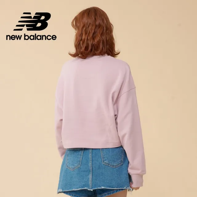 【NEW BALANCE】NB 長袖上衣_女裝_雲霧粉_WT23555VSW(美版 版型偏大)