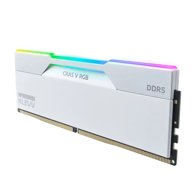 【KLEVV 科賦】CRAS V DDR5/6400MHz 32GBx2 PC用 白(KD5BGUA80-64A320J)