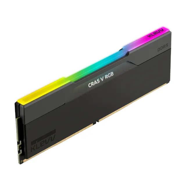 【KLEVV 科賦】CRAS V DDR5/6000MHz 16GBx2 PC用 黑(KD5AGUA80-60A300G)