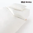 【MUJI 無印良品】棉凹凸織枕套/50/柔白