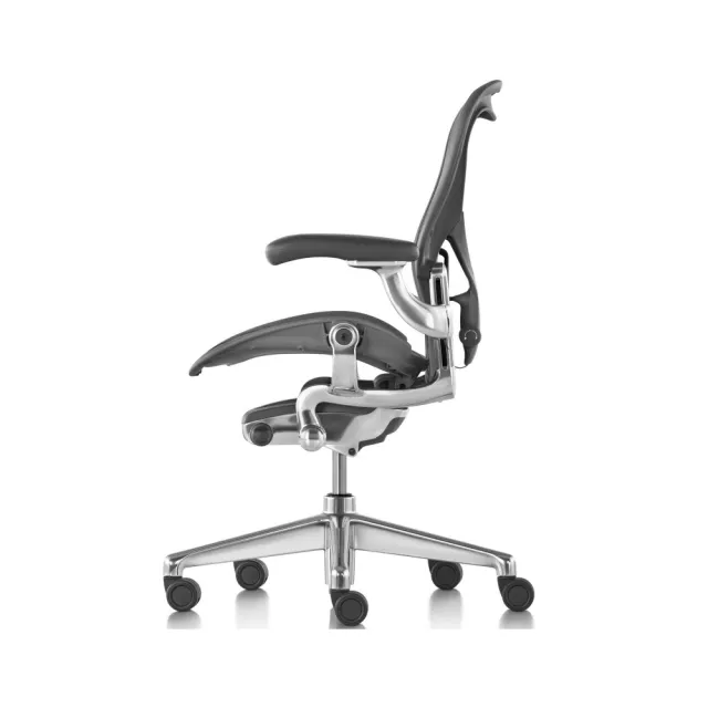 【Herman Miller】Aeron2.0全功能 鋁合金腳 石墨色 B SIZE DW扶手(功能最頂配☆經典再進化 二代人體工學椅)