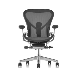 【Herman Miller】Aeron2.0全功能 鋁合金腳 石墨色 C SIZE DW扶手(功能最頂配☆經典再進化 二代人體工學椅)