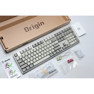 【Ducky】Origin 100%機械式鍵盤 復古色 中文(靜音紅軸)