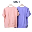 【betty’s 貝蒂思】花卉印花鬆緊抽皺短袖T-shirt(共二色)