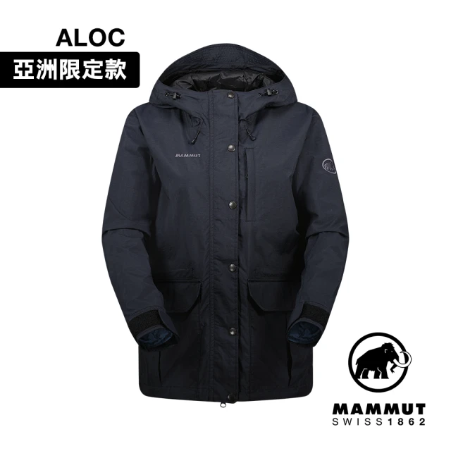 Mammut 長毛象 Mountain WB lined Parka AF Women 日系山系輕量防風大衣 黑色 女款 #1012-00720