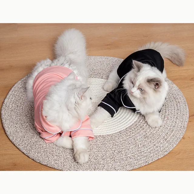 【QIDINA】特價 韓版慵懶寵物睡衣/空調衣(寵物衣服 寵物外出 貓咪衣服 狗狗衣服)