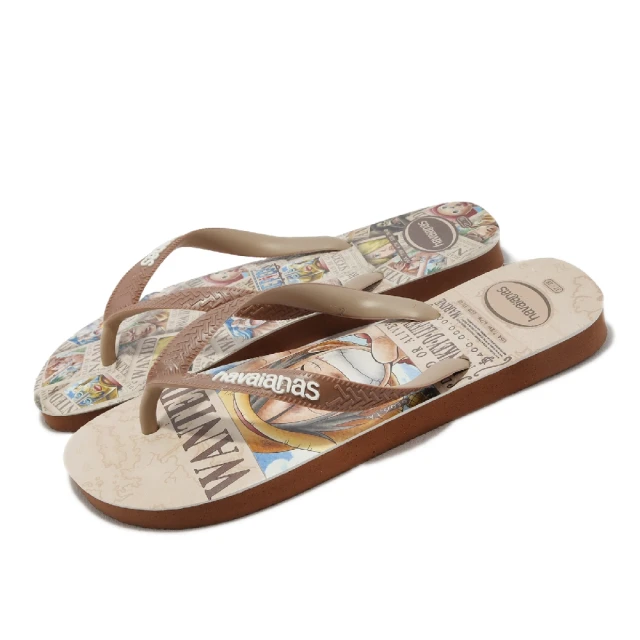 havaianas 哈瓦仕havaianas 哈瓦仕 拖鞋 Top One Piece Flip Flops 男鞋 棕 海賊王 One Piece 聯名款(41482381976U)