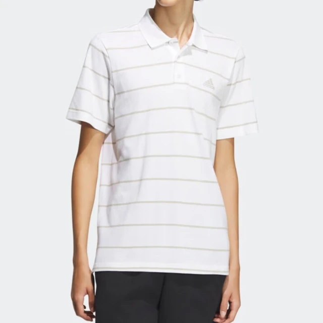 adidas 愛迪達 上衣 男款 短袖上衣 運動 POLO衫 FI STRIPE POLO 白 IT3922