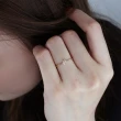 【ALUXE 亞立詩】10K金 鑽石戒指 Alphabet 字母系列O-Z(網路限定商品)
