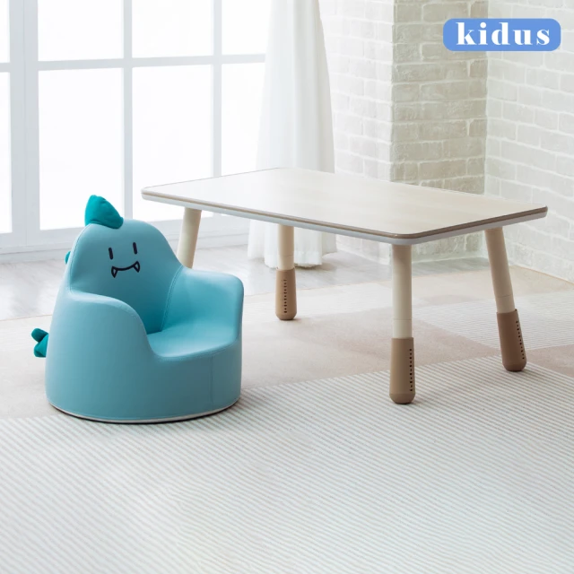 kidus 100公分兒童遊戲桌椅組花生桌一桌一椅HS100BW+SF00X(兒童桌椅 學習桌椅 繪畫桌椅)