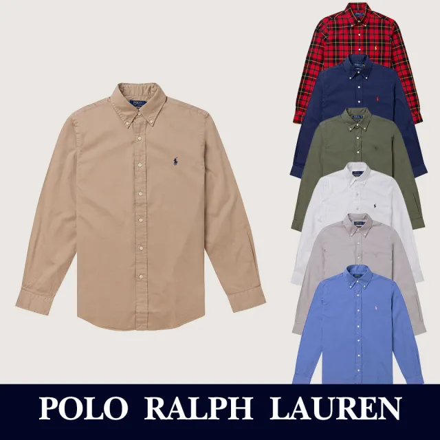 【RALPH LAUREN】RL POLO 經典刺繡小馬長袖襯衫 上衣-多色組合(CLASSIC FIT/平輸品/舒適必備)