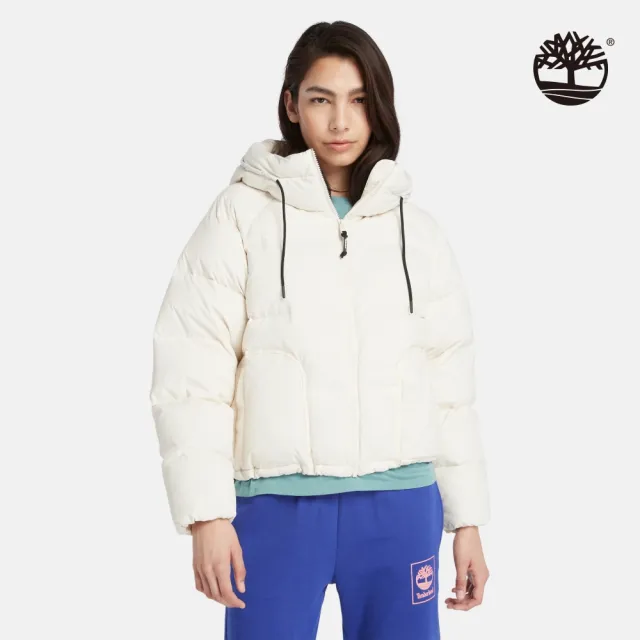 【Timberland】女款白煙色再生羽絨外套(A6HHHV04)