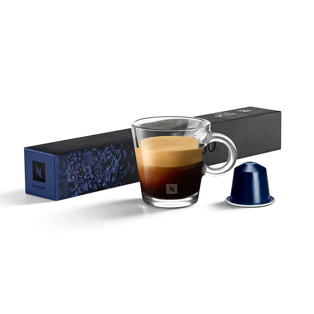 【Nespresso】Ispirazione Kazaar義式經典卡薩咖啡膠囊_回味無窮(10顆/條;僅適用於Nespresso膠囊咖啡機)