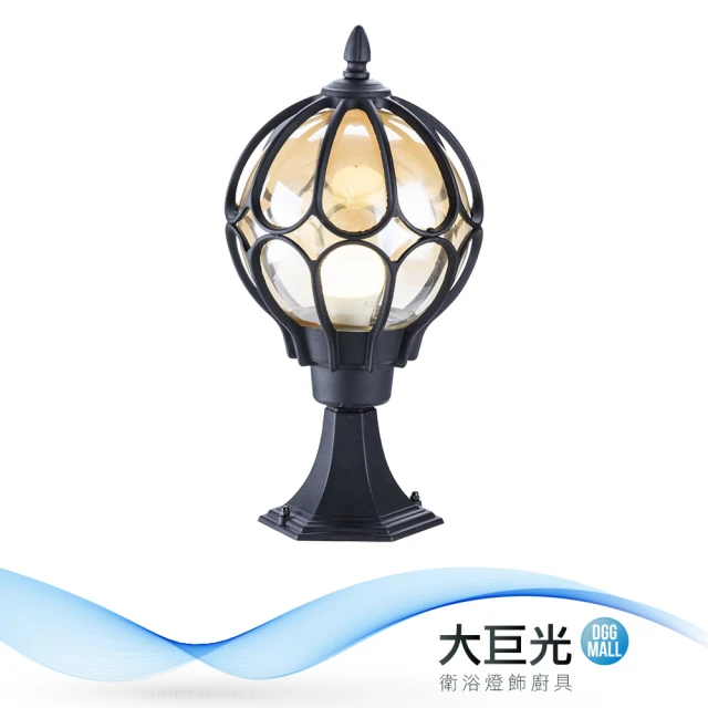 【大巨光】現代風1燈門柱燈(BM-52082)